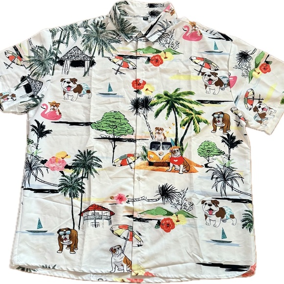 Other - Unique & Fun Hawaiian Button-up Collared Shirt | Mens XXL